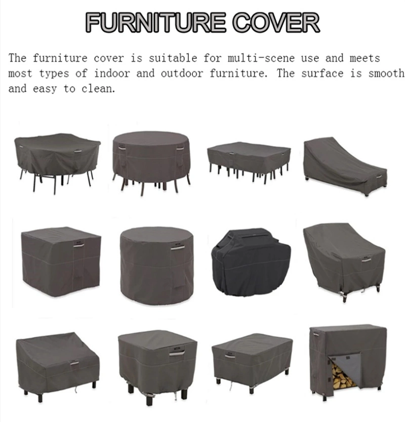 Waterproof Customized Patio Furniture Set Cover Outdoor Sectional Sofa Cover