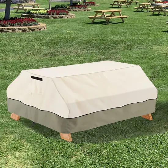 卸売タンポポ 300D リップストップ防水防塵パティオ卓球テーブル カバー