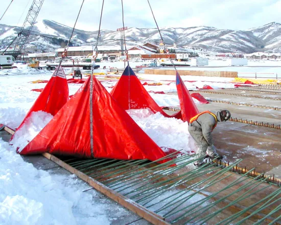 タンポポの卸売注文の引き裂き抵抗力がある除雪の破片を持ち上げる防水シート